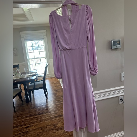BHLDN Light Lilac Long Sleeve Dress BHLDN Light Lilac Long Sleeve Dress